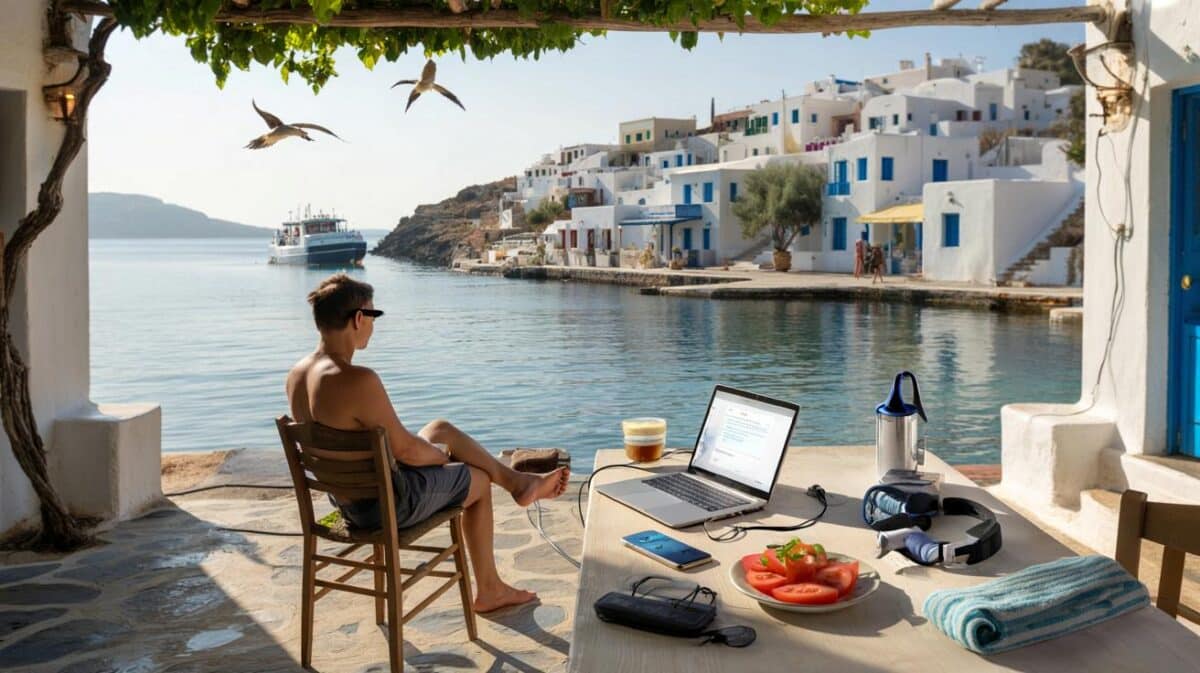 This tiny Greek island is becoming a haven for people quitting city jobs